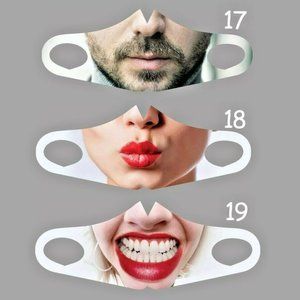 big Star fun Mouth famous lip smile Mask PM filter adult teen Face Cover Styles